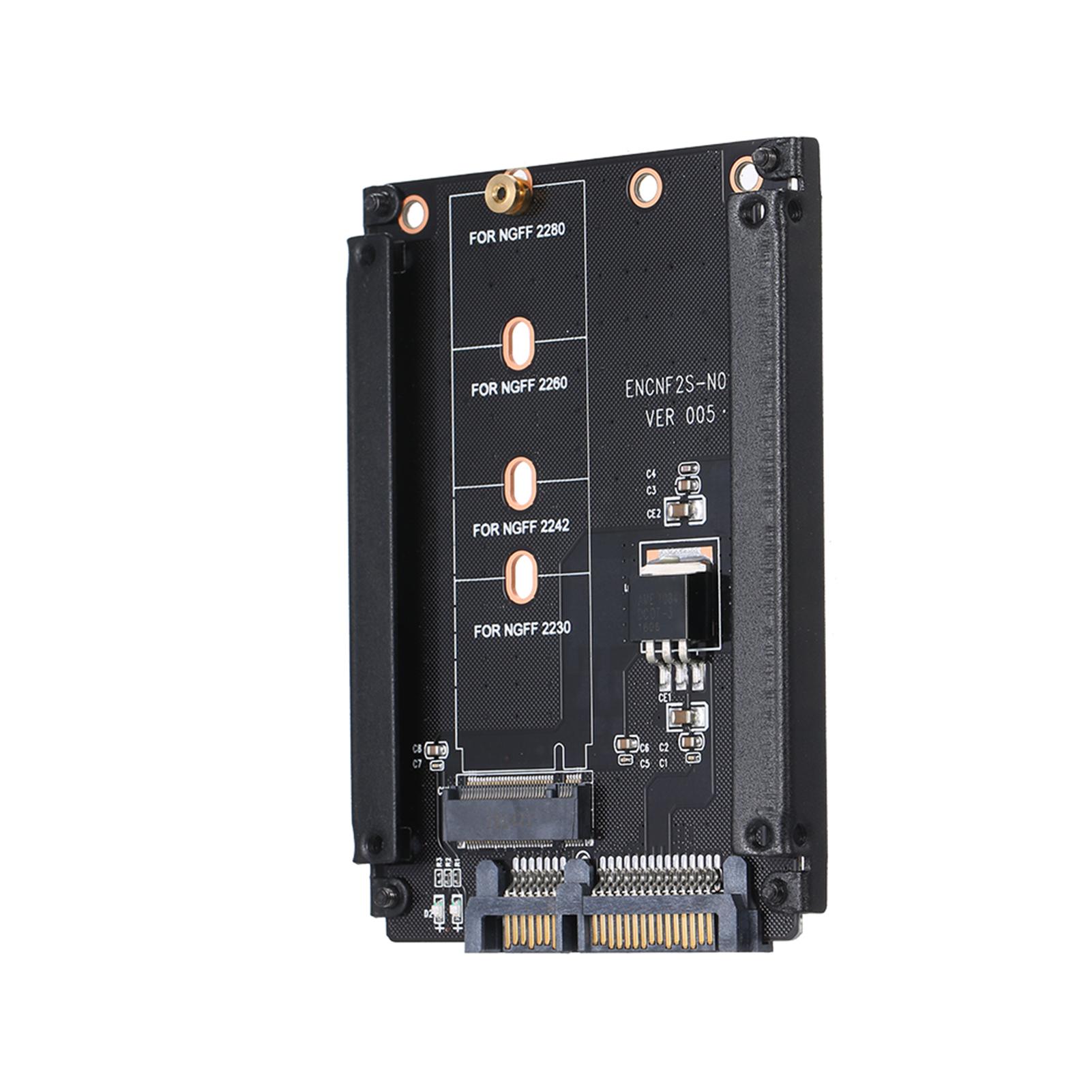 

NGFF to SATA Adapter Card M.2 KEY B M SSD SATA3.0 Converter Support Model 2230 2242 2260 2280