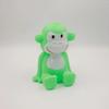 Quiekender Affen-Quetschspielzeug mit realistischem Geräusch Weiches TPR Fidget zur Stressbewältigung Niedliches tierförmiges Dekompressions-Gadget für Kinder Erwachsene