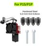 Für Bambu Lab P1S Hotend Komplette Baugruppe Upgrade Gehärteter Stahl Extruder-Kit Für X1 X1C P1P P1S Lüfterdüse X1 Carbon Hot End
