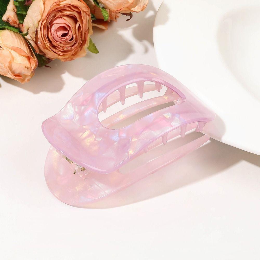 Hair Accessories Leopard Hair Claw Elliptic Shape Acetate Barrettes Acetic Acid Hair Clip  Women
