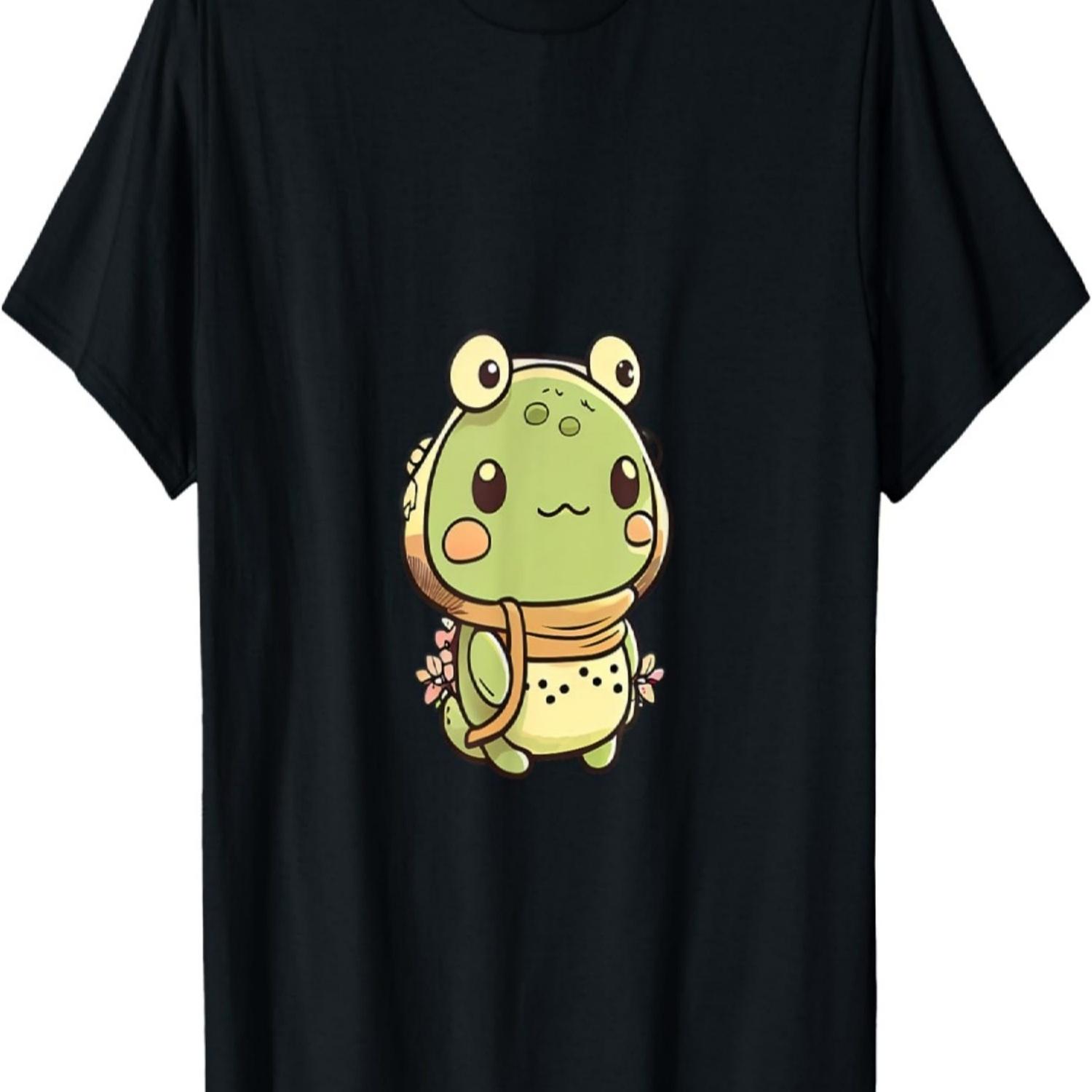 Cute Kawaii animal in frog costume with cherry blossoms T-Shirt S