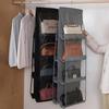 6/8 Grid Handbag Hanging Organizer Multi-layer Foldable Dustproof Oxford Cloth Handbag Storages Bags For Family Closet Bedroom
