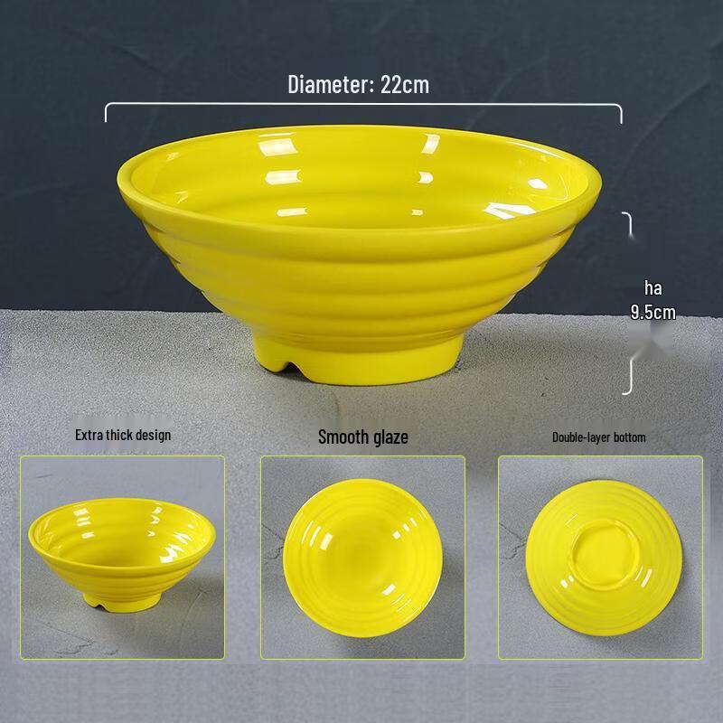 Melamine Threaded Noodle & Soup Bowl