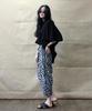 Deumakeu Original Paisley Straight Baggy Fit Pants Black