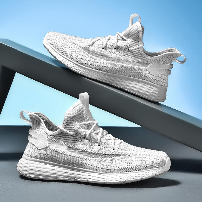 

Summer new large-size casual sneakers fashionable fly-woven mesh breathable coconut sneakers 46
