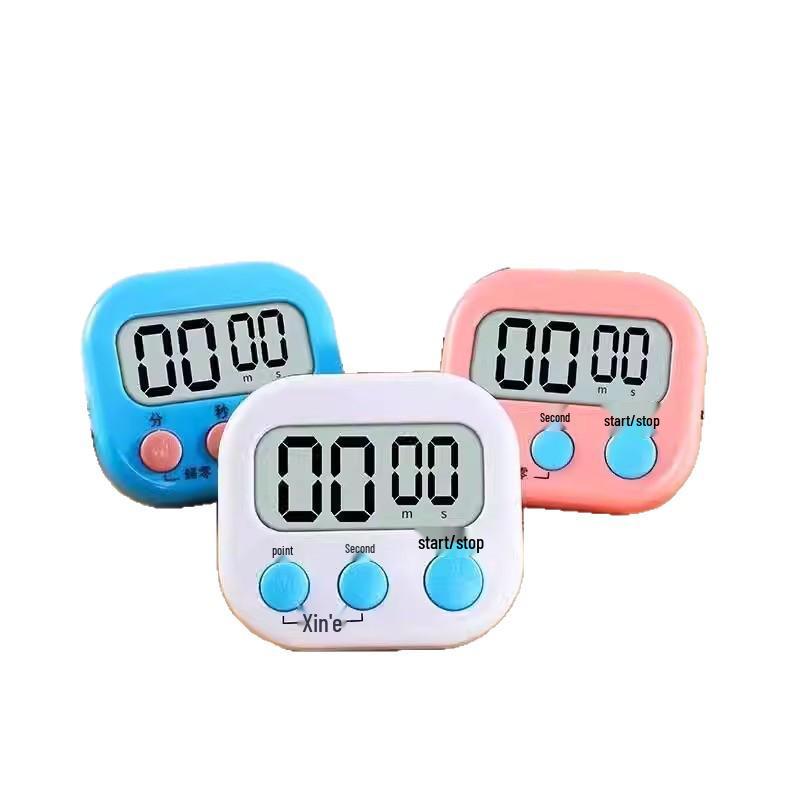 Electronic Kitchen Timer & Study Alarm Clock – Loud Countdown Reminder for Baking & Self-Discipline