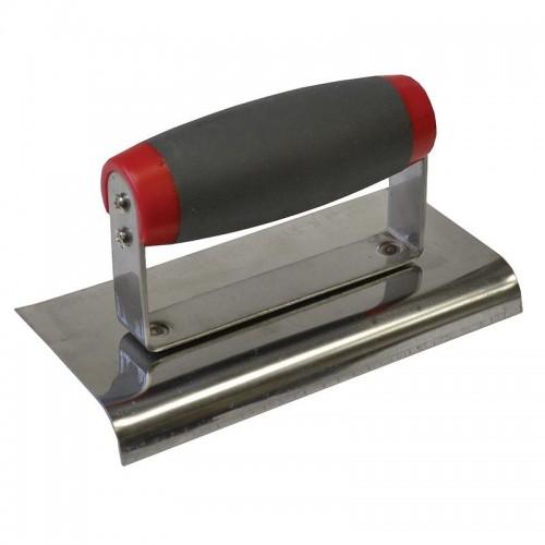 Faithfull Edging Trowel Soft Grip Handle 6 X 3in colore foresta di pioggia tropicale