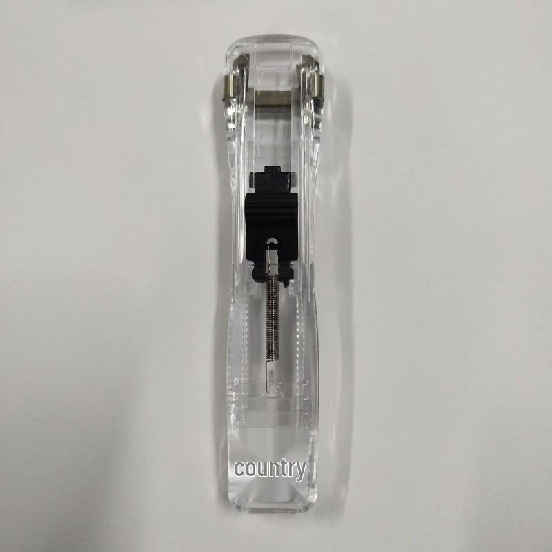 Transparent No-Punch Metal Push & Binding Clip for Test Papers