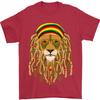 Unisex Cotton Short Sleeve Dreadlock Rasta Lion Jamaica Jamaican Mens T-Shirt