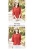 Summer New Stylish Seven-Sleeve Chinese Style Shirt for Middle-Aged Women