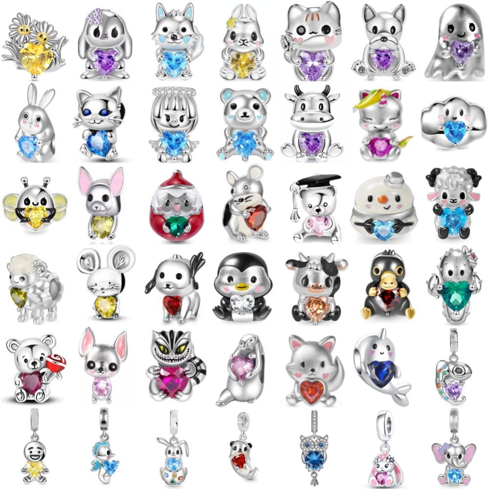 Metal Cobre Animal Fofo Coelho Vaca Ovelha Rato É Ideal Projetado Para Pulseiras Europeias, Acessórios Faça Você Mesmo, Componente de Contas Charm High