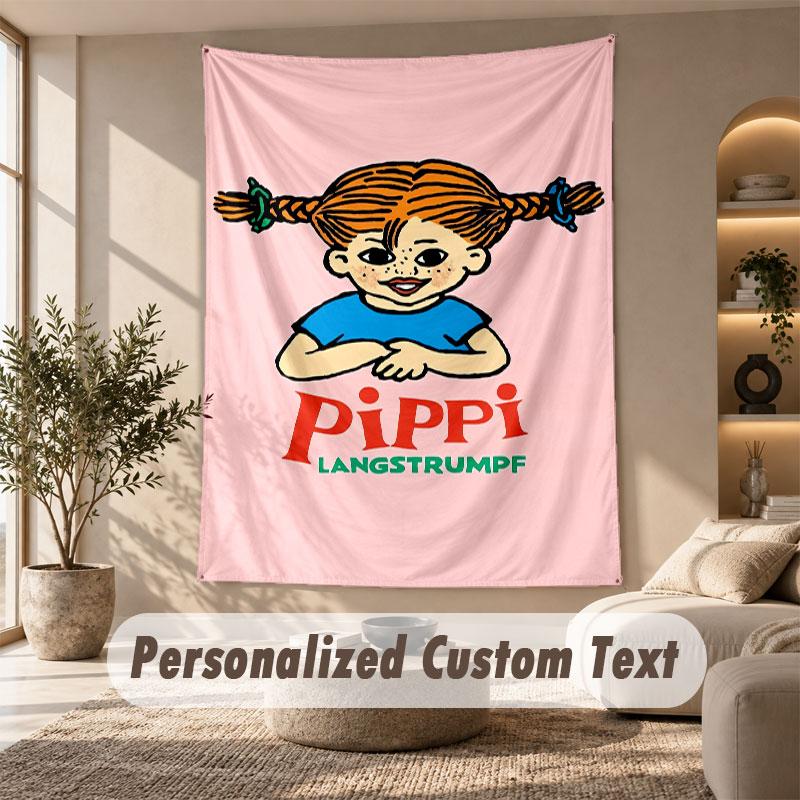 Wall Hanging Tapestry Art Cloth Bedroom Room Background DecorPippi Longstocking
