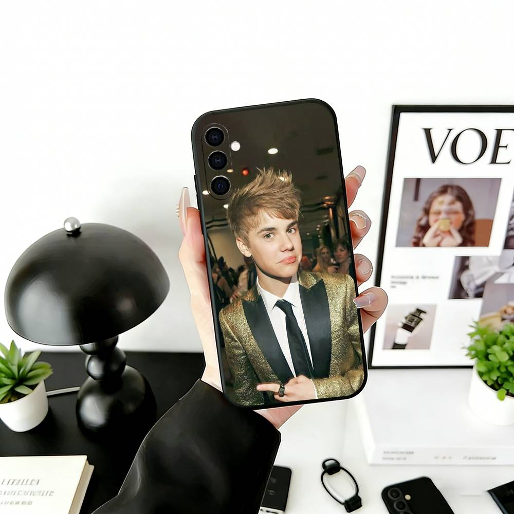 

S-Singer Beliebers Phone Case For Samsung Galaxy A73,A72,A71,A70,A53,A52,A51,Others Soft Black Cover Samsung a30 a20