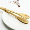 Useful New Shiny Bamboo Cooking Kitchen Tongs Food Tool Salad Bacon Steak Bread Cake Wooden Clip High Quality Home Kitchen Tools