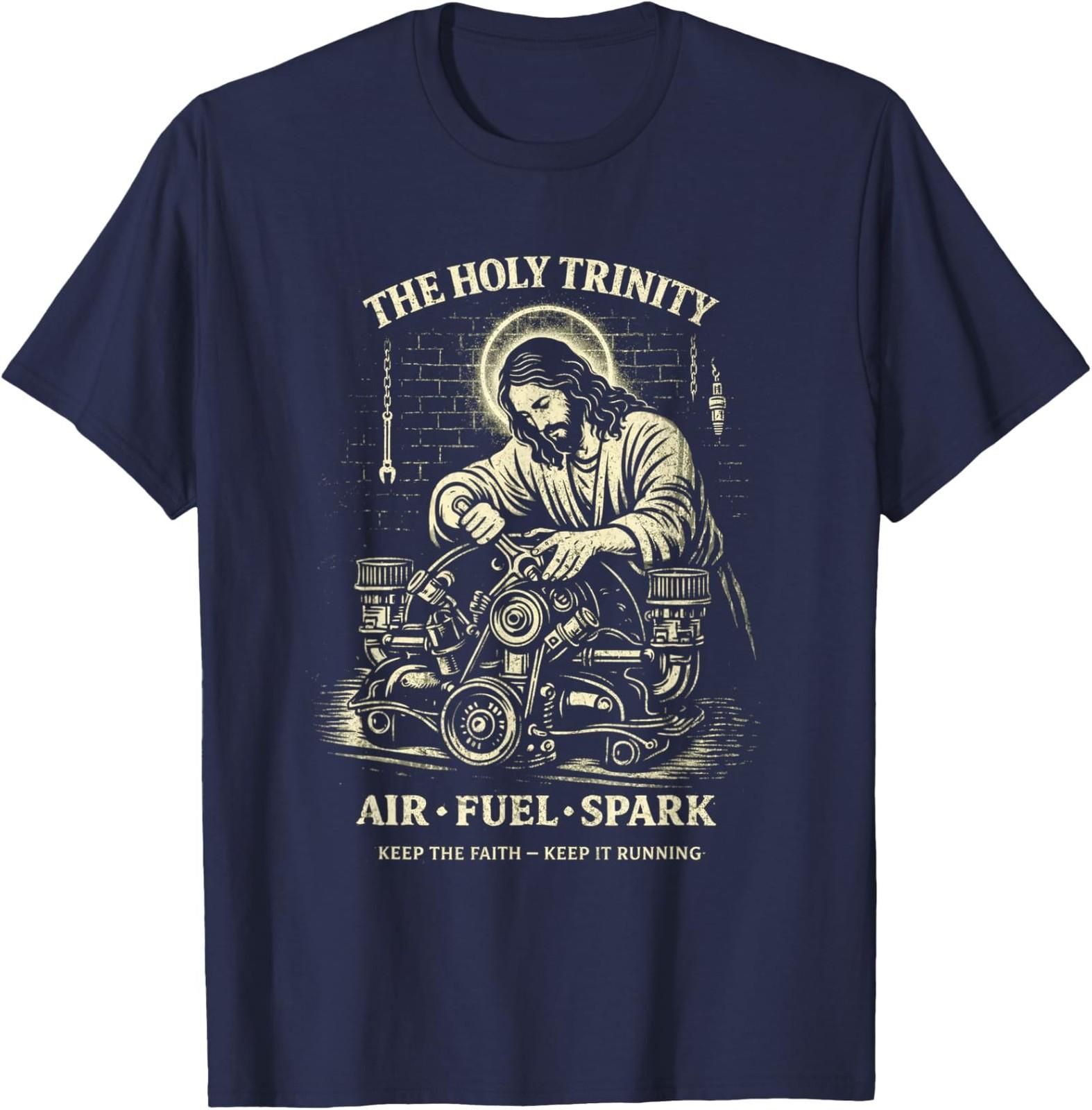 Holy Trinity Air Spark Keep The Faith Keep It Running Unisex T-Shirt S разноцветный