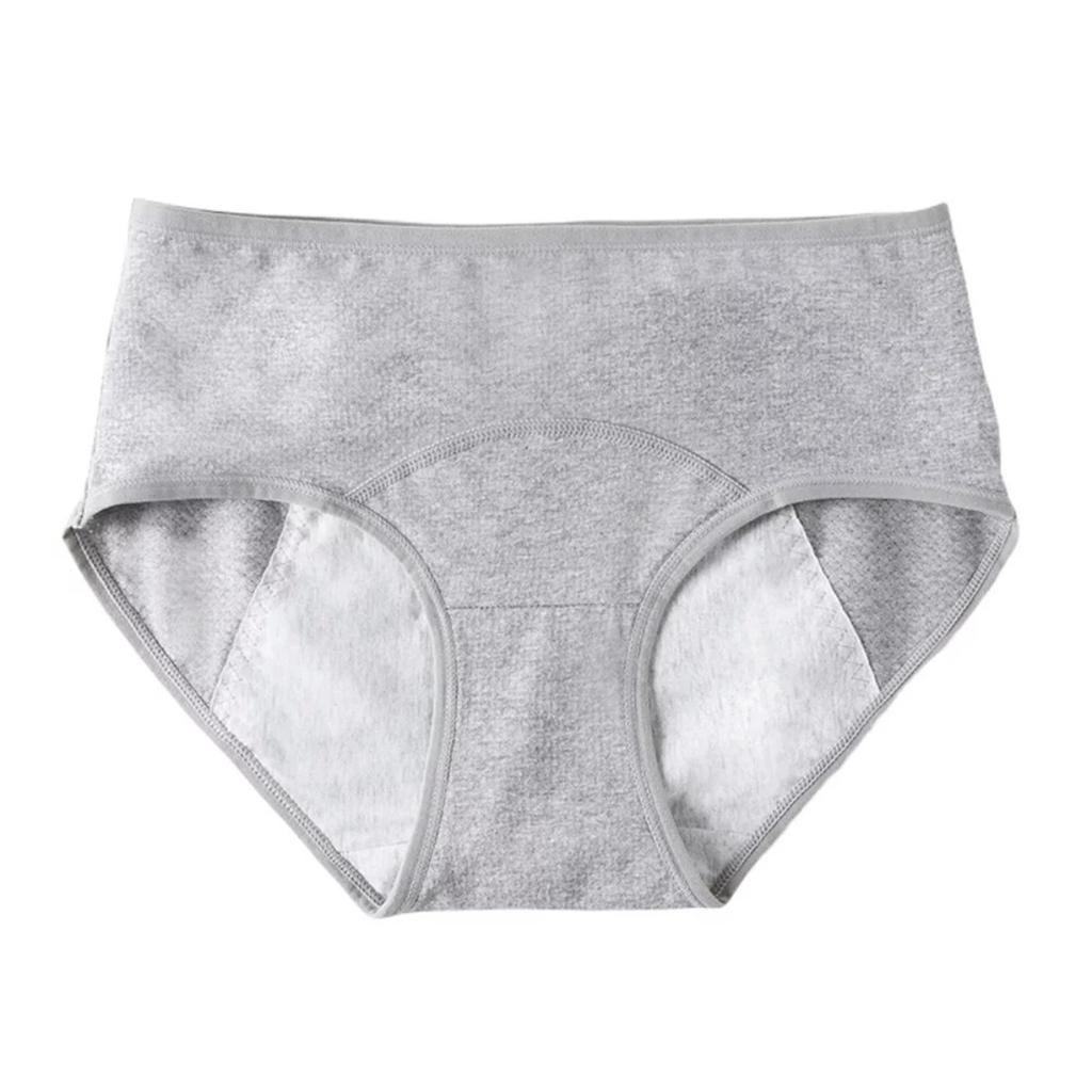 Women's Cotton Leakproof Period Panties Middle Waist Comfortable Underwear