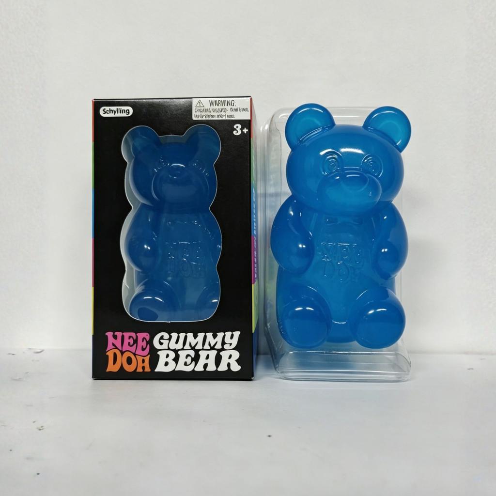 NeeDoh Orsetto Gommoso Giocattolo Morbido Sollievo dallo Stress Sensoriale Fidget Giocattolo da Spremere per Bambini e Adulti Non Tossico Sollievo dall'Ansia Giocattolo da Scrivania