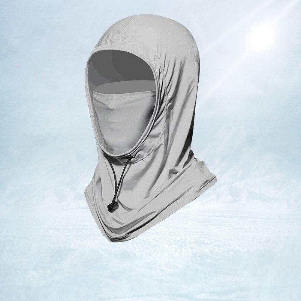 

Солнцезащитная маска от солнца/УФ-излучения Маска от солнца из ледяного шелка Солнцезащитная шапка Новая защита лица Женщины светло-серый