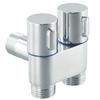 G1/2 1 in zwei out Doppelsteuerung Waschmaschine Wasserhahn Toilette Dreiecksventil