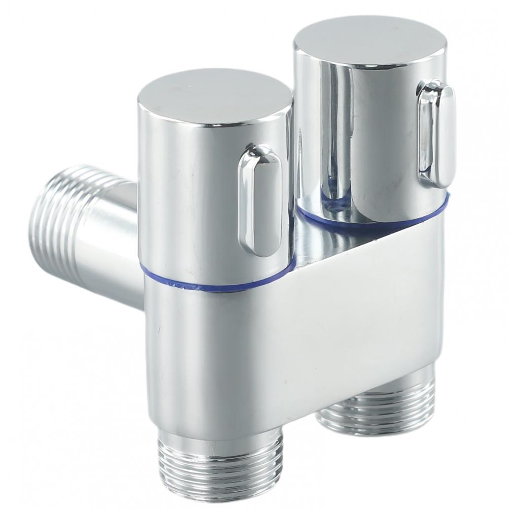 G1/2 1 in zwei out Doppelsteuerung Waschmaschine Wasserhahn Toilette Dreiecksventil