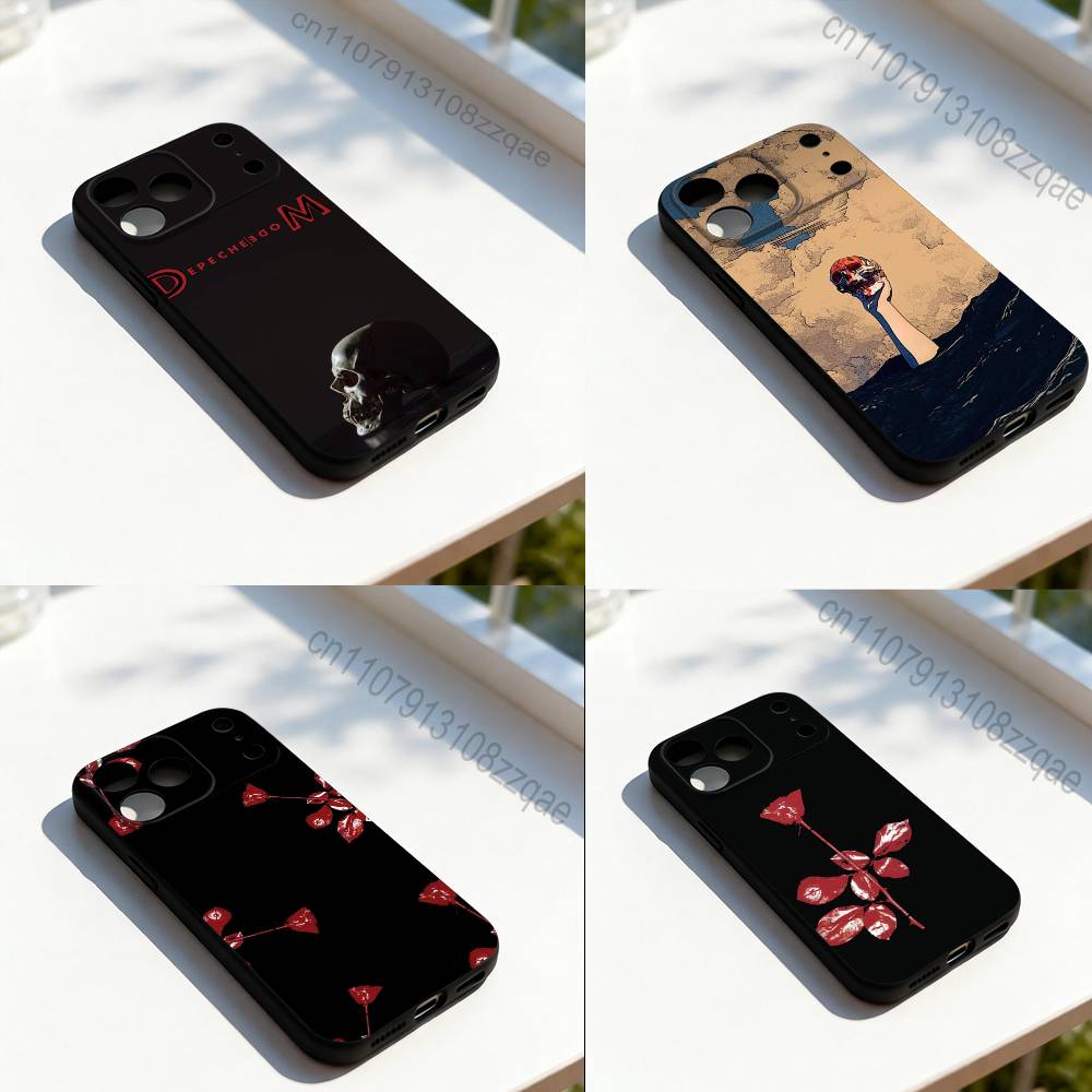 Band D-Depeches M-Modes Cool Phone Case For iPhone 17,16,15,14,13,12,11,Pro,Max,Plus,E,SE4,Air,Mini Black Soft Cover