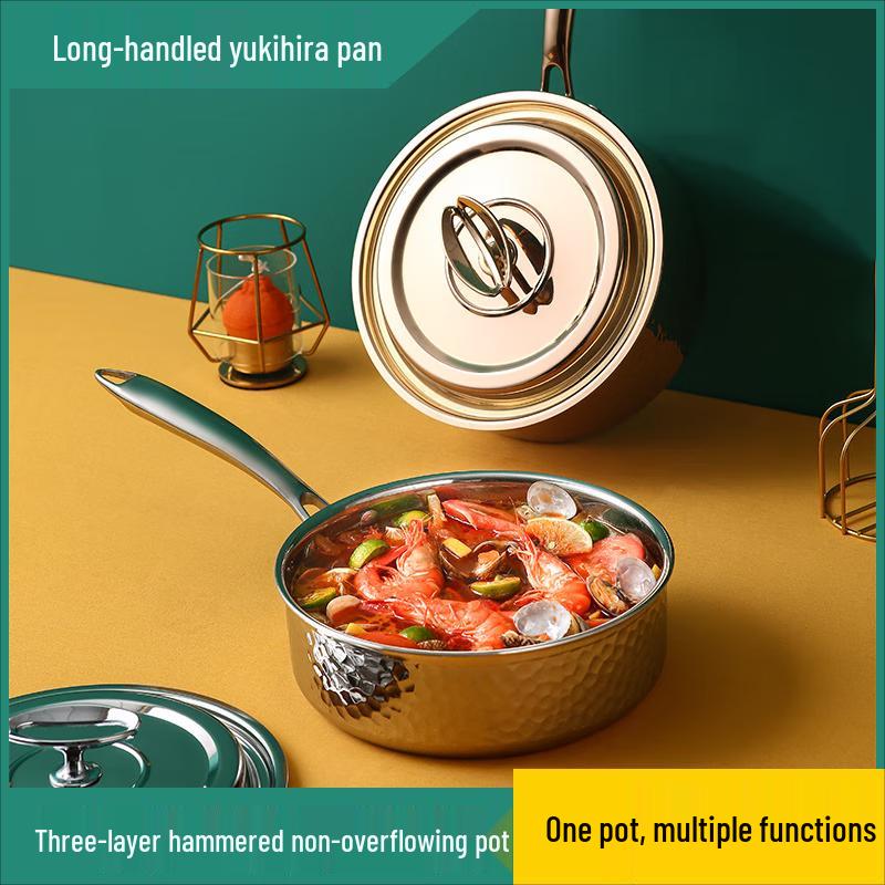 304 Stainless Steel Single Handle Soup Pot