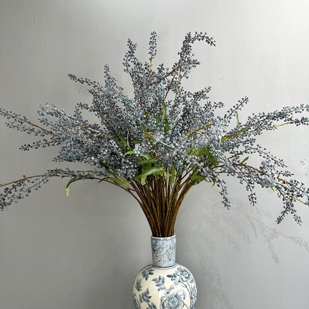 

Lifelike Simulated Green Plants Real Touch Fake Plants Living Room Desktop синій