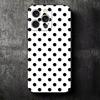 Polka Dots Art Fashion Desgin Soft Phone Case for iPhone 16 16E 17 Air 15 Pro Max 14 Plus 13 Mini 11 12 7 Black Cover Back Shell