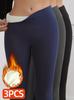 Women's High-Waist Lambswool Yoga Pants - Tummy Control, Butt Lift, Thickened Warm Autumn/Winter Sports Leggings