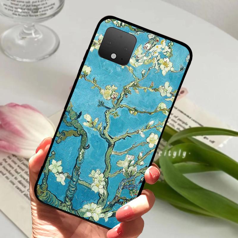 Case For Google Pixel 4A 5G Silicone Soft TPU Black Phone Cover For Google Pixel 5 XL 5G Protective Fundas Cases Luxury Coque