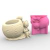 Flowerpot Silicone Mold Sitting Astronaut Shape Concrete Moulds Flowerpots Molds Cements Mould Silicone Material for DIY