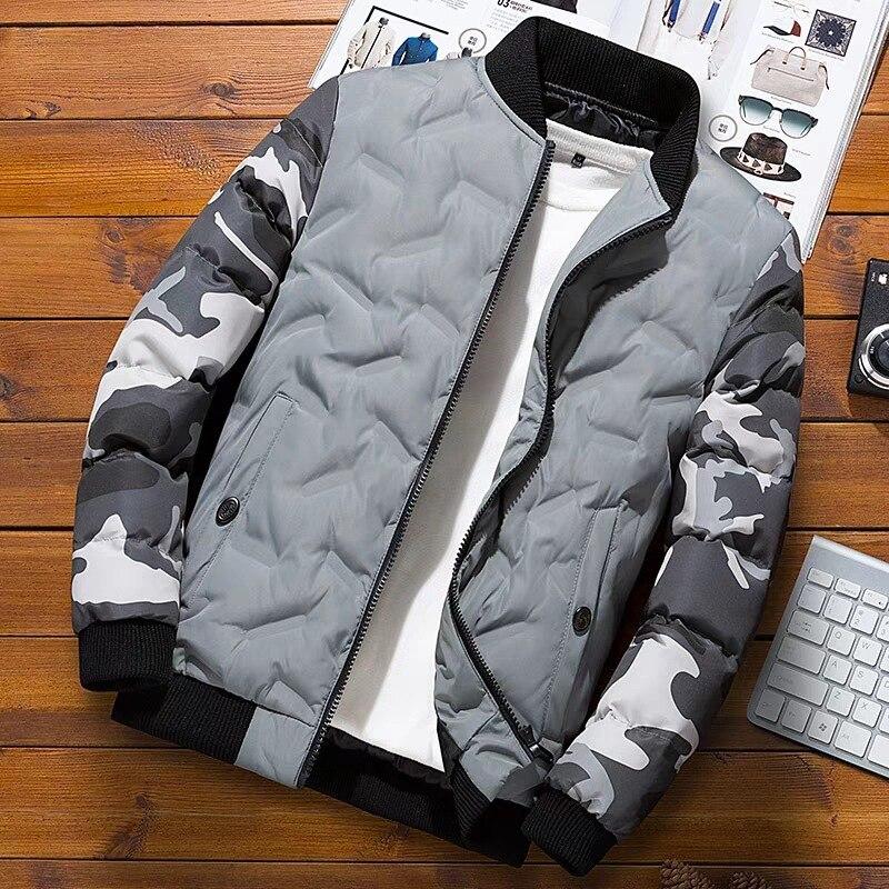Mens Winter Jackets and Coats Outerwear Clothing Camouflage Bomber Jacket Men's Windbreaker Thick Warm Male Parkas Military