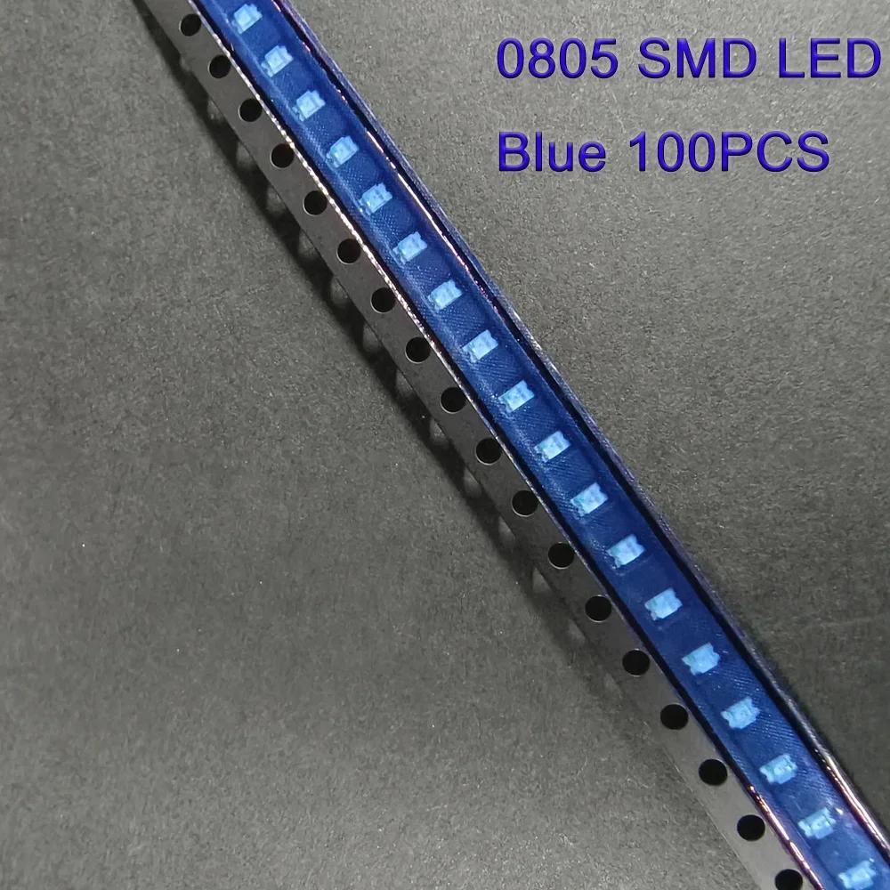 100 Stück 0603 0805 SMD LED Diode Highlight Leuchtdiode LED Chip 5 Farben Miniatur-LED Rot Weiß Gelb Grün Blau DIY-Kit