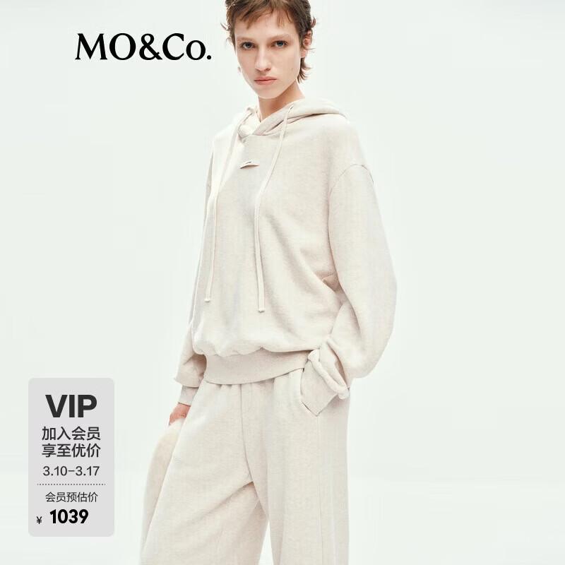 

MO&Co. Cropped Cotton Hoodie XS