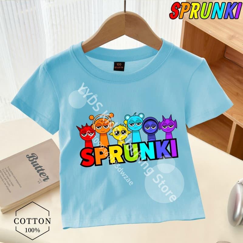 Doar un tip căruia îi place Sprunki Boy Imprimeu grafic Tricou Sprunki pentru copii Tendință de modă Tricou pentru băieți Haine universale de vară pentru băieți/fete