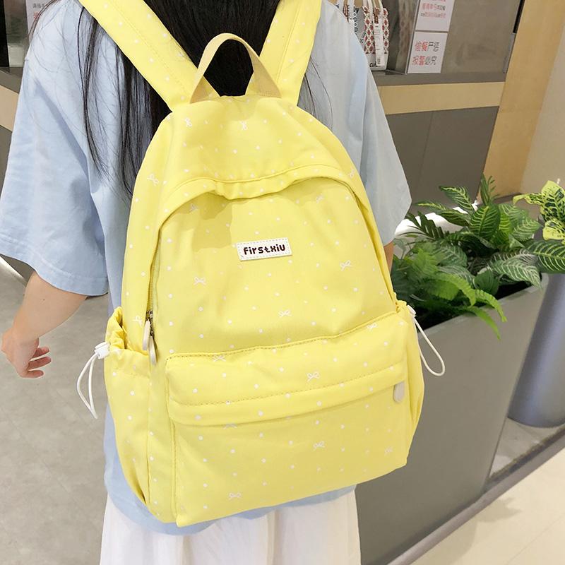 Printed Backpack Junior High School Student Lightweight Schoolbag Women's Travel Large Capacity Backpack