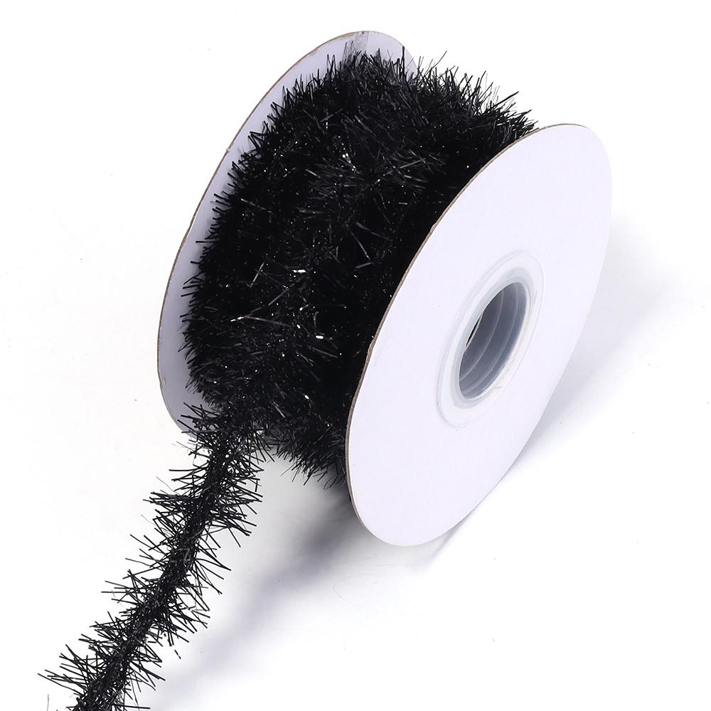 10Yards/Roll 2cm Colorful Stripes Christmas Garland Colorful Christmas Wrapping Tinsel Ribbons Gift Wedding New Year Party Decor