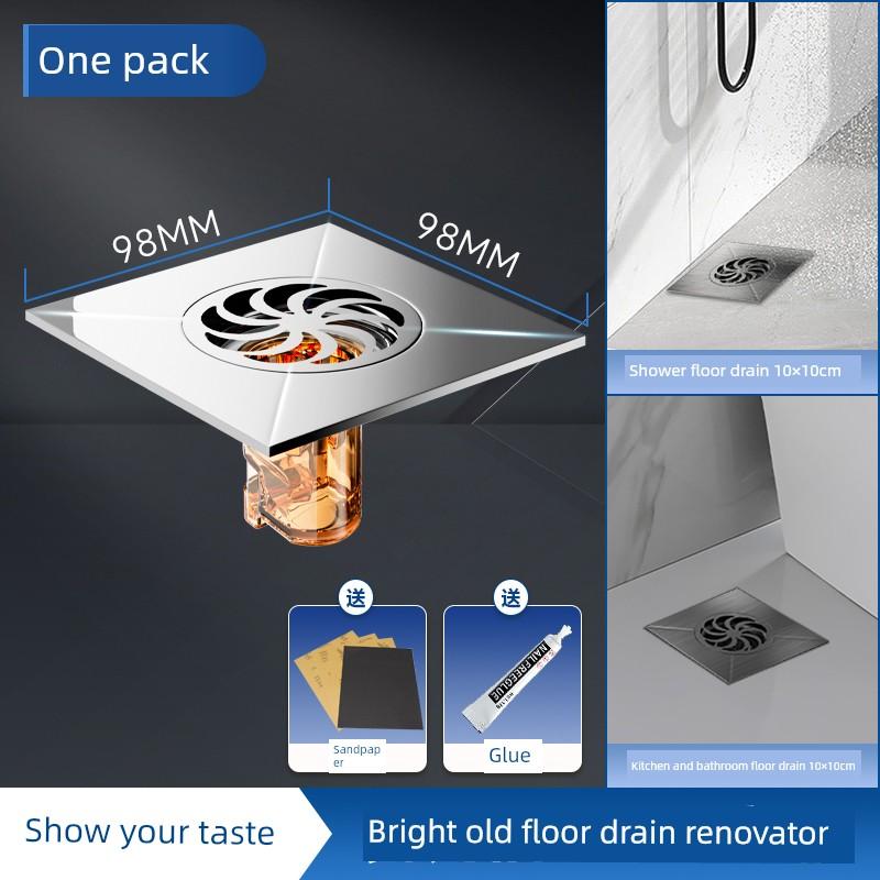Floor Drain Deodorizer for Bathroom Sewer, Anti-Odor and Insect-Proof Silicone Cover Core, Universal