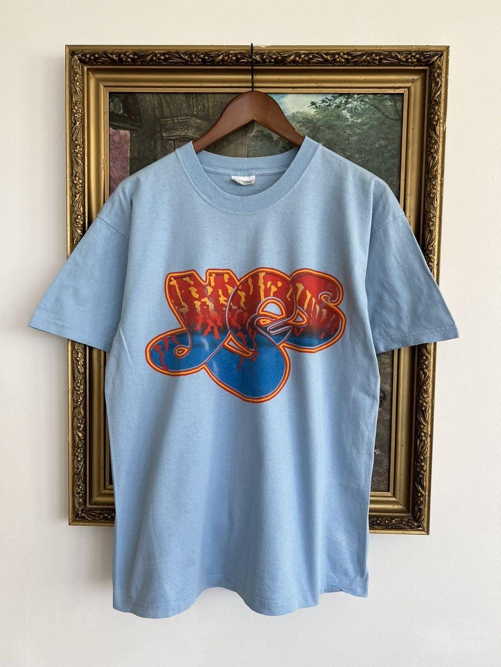 Vtg 90s Yes Band The Full Circle Tour Blue Unisex T shirt Reprint S-5XL KH10905 M
