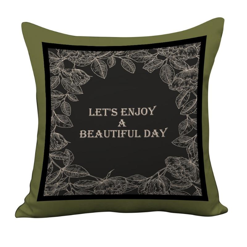 Nordic Retro Light Luxury High-end Pillowcase Living Room Bedside Sofa Pillow Bedroom Cushion Pillow Case