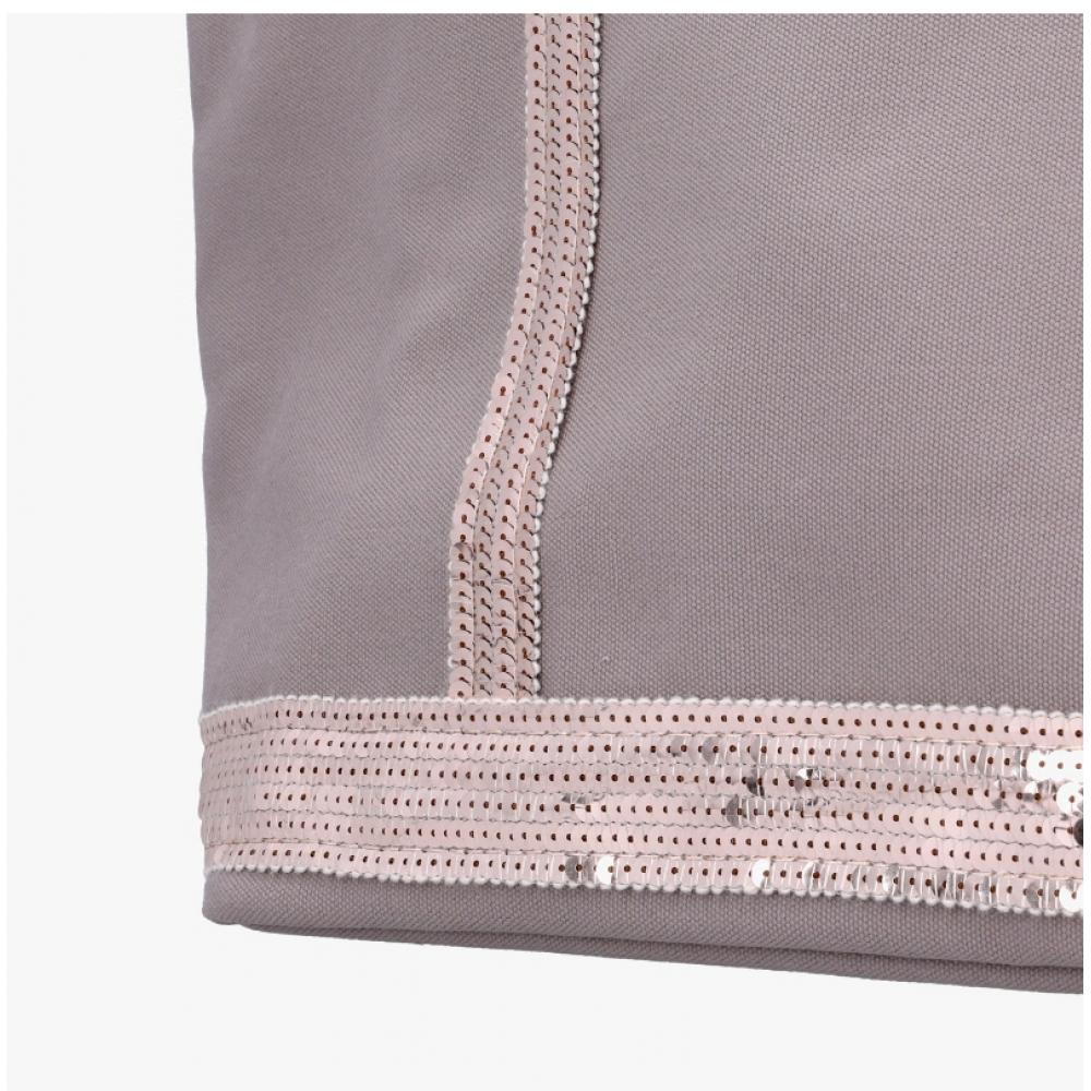 Vanessabruno Medium Cabas Spangle Canvas Tote Bag 0pve01 V40378 413
