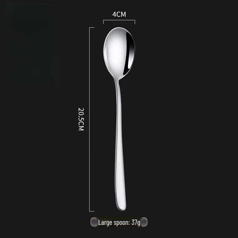 

Ruhan 304 Stainless Steel Large Spoon Set - 4 Pack