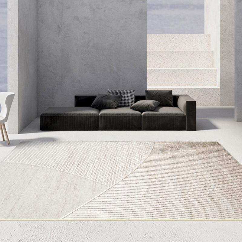 Nordic Light Luxury Imitation Cashmere Living Room Carpet | Non-Slip Floor Mat