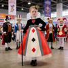 Alice In Wonderland Heart Queen Cosplay Dress With Hat For Female Role Play Enthusiasts