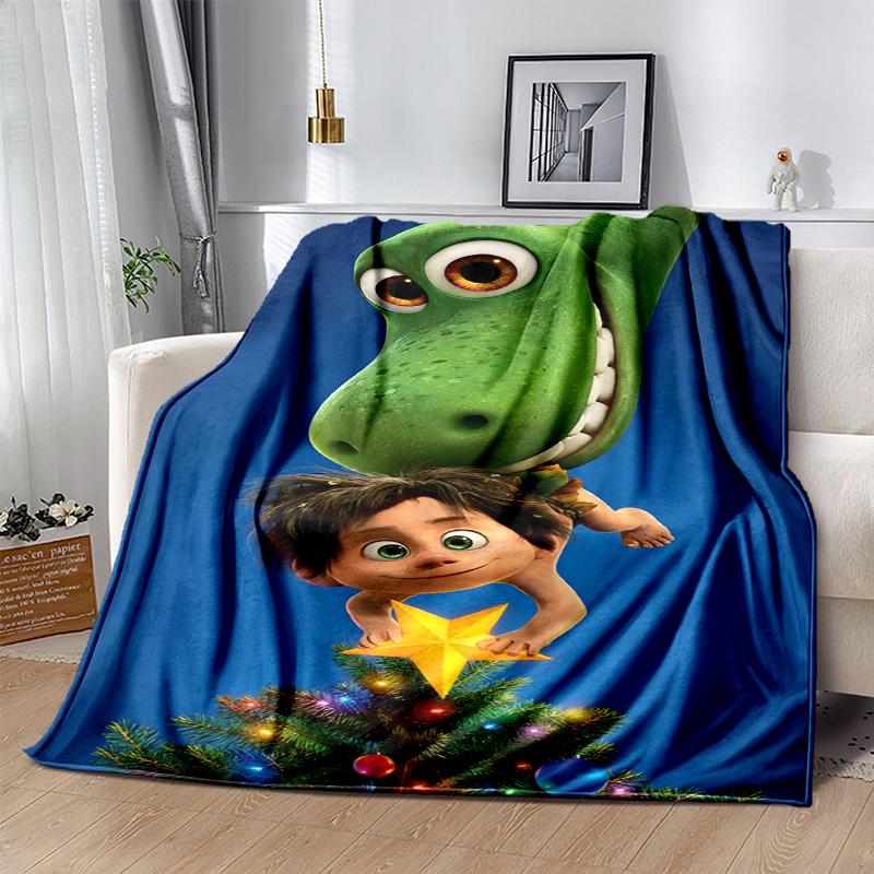 The Good Dinosaur Flannel Blanket Soft Warm All-Season Throw, Design for Camping, Car Travel, Hiking Sofa, Bed, Office Perfect Gift for Parties