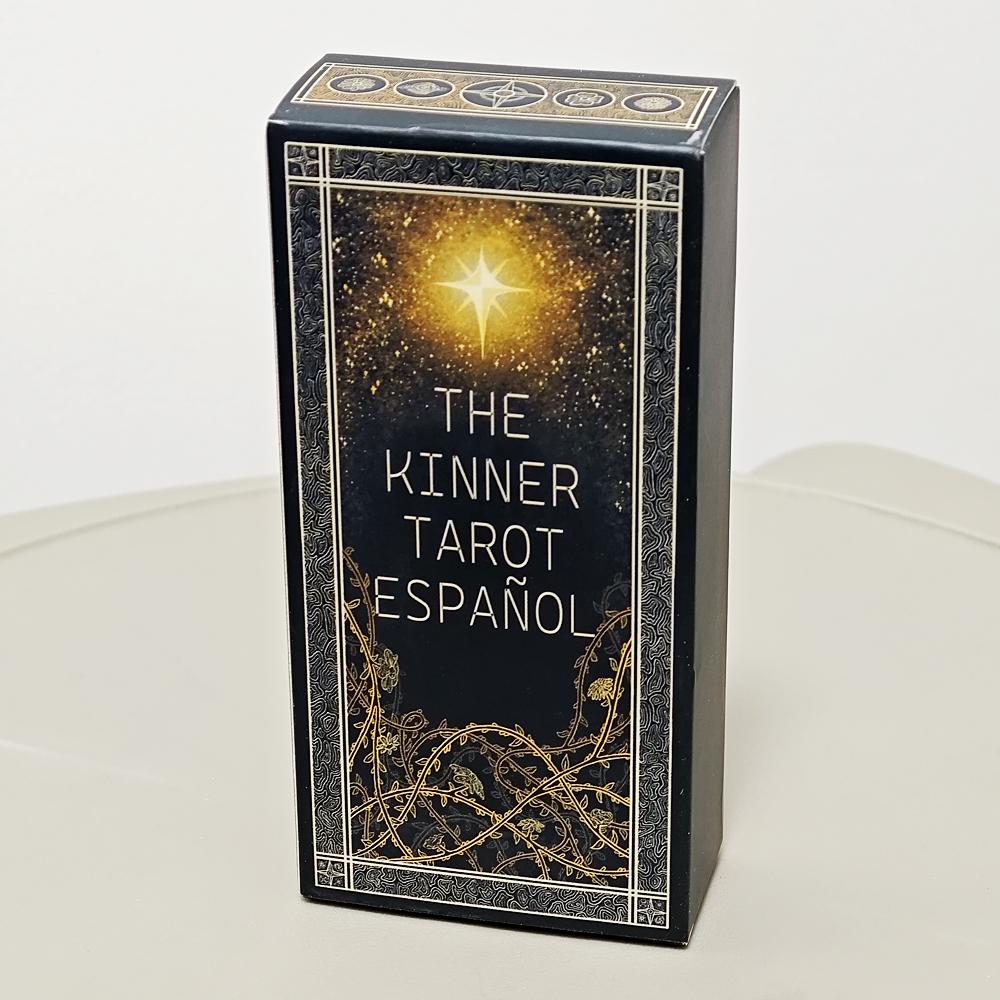 Kinner Tarot Deck A Cosmically Inspired Hand-drawn Complete 78 Card Traditional Tarot Deck In Spanish Espanol Language 11*5.3cm