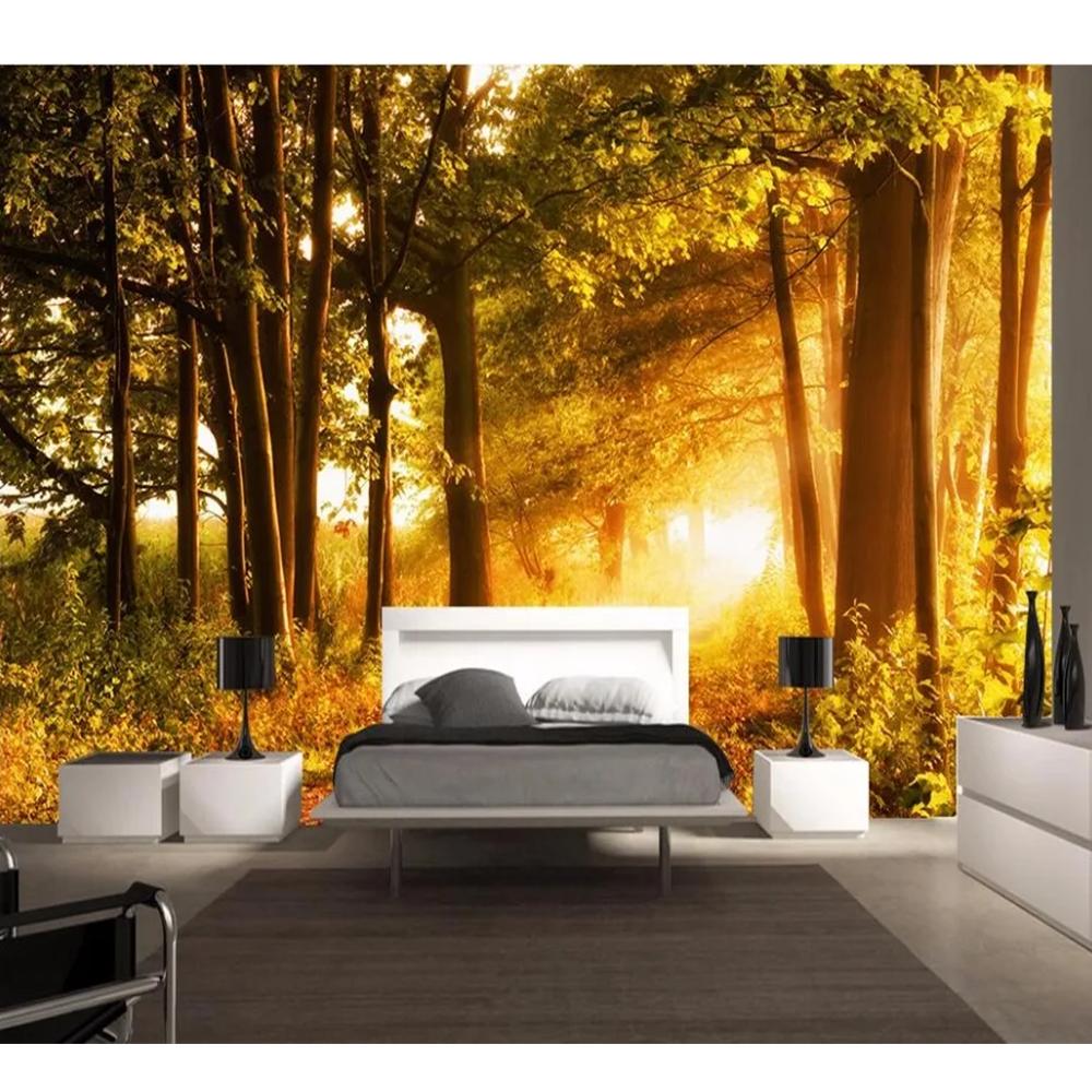 Sunny Path Forest Landscape Room Decoration Painting 3d Wall Murals Wallpaper