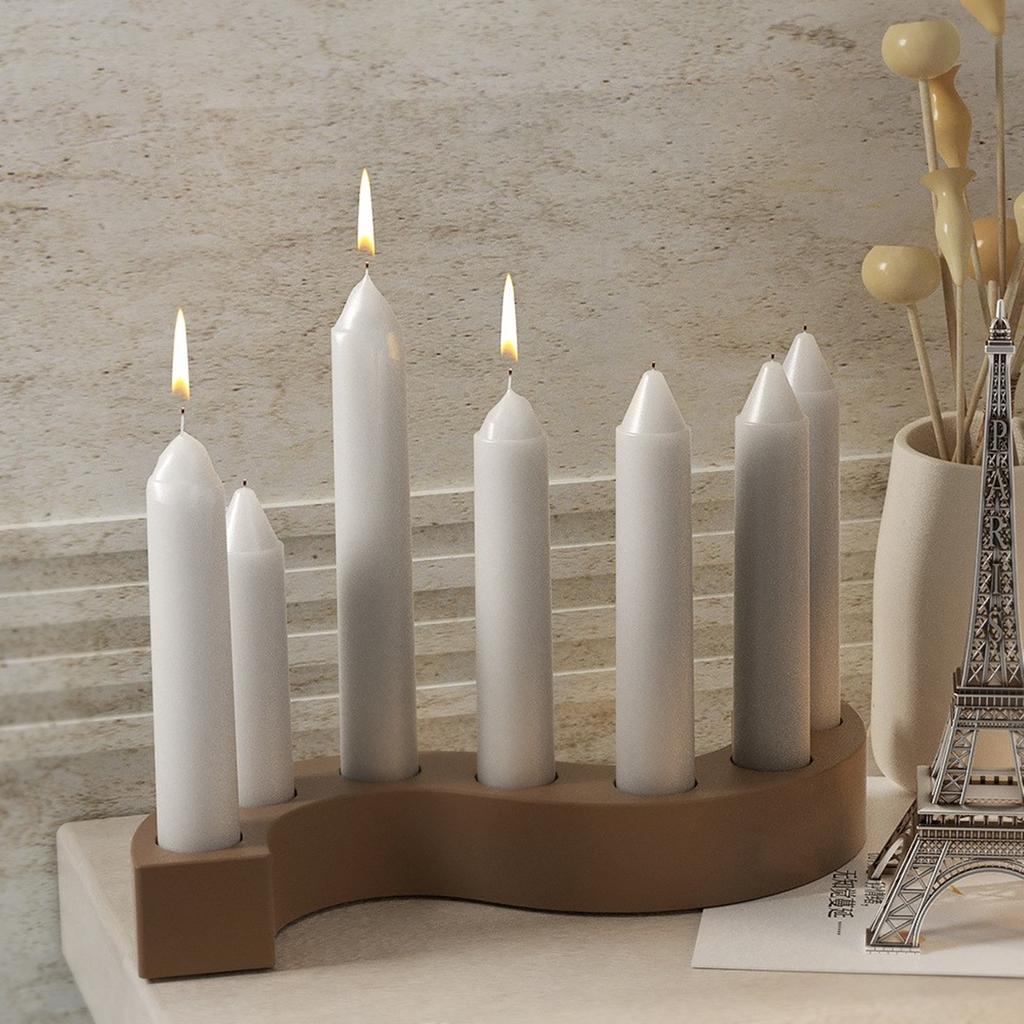 Forma na svícen ve tvaru S DIY řemeslná silikonová forma na svícen formy na odlévání betonu pryskyřice pro svatbu Valentýna