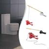 Toilet Flush Lever Fits Most Front Loading Toilets Single Push Flushing Tank Handle with