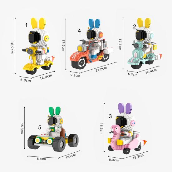 1 Set Building Blocks Cute Outer Space Spaceman Mars Rover Mini Bricks Gifts Science Toys